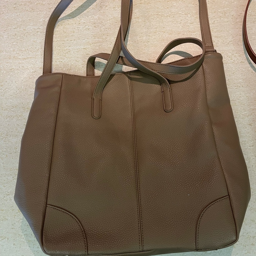 Banana republic gray bag with strap